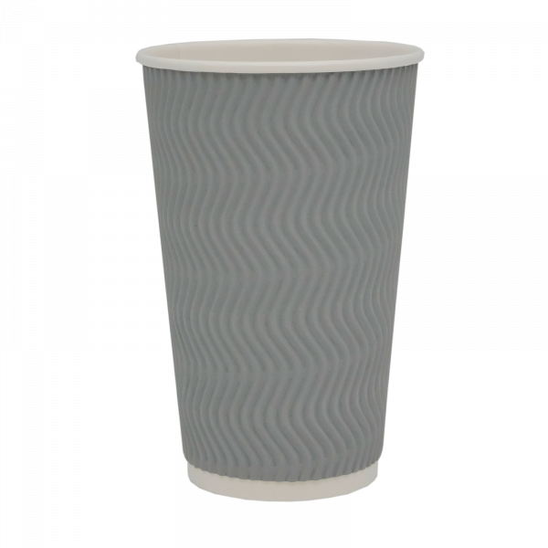 Гофростакан Ripple 500 мл срібло
