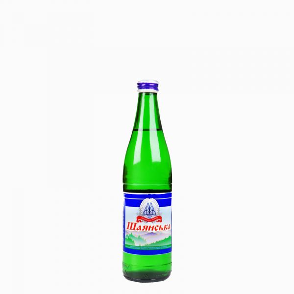 Мінерально-лікувальна вода газована насичена кремнієм Шаянська 0.5 л скло