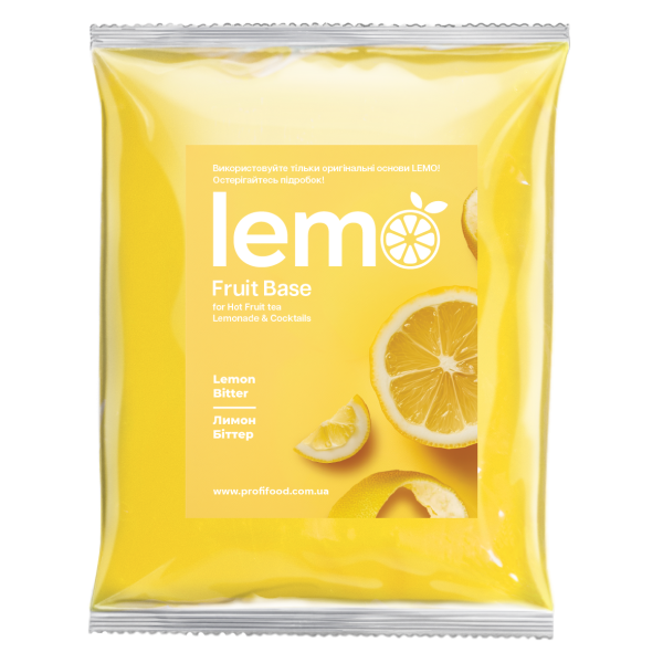 Концентрат для лимонаду та чаю LEMO Лимонний бітер 1 кг