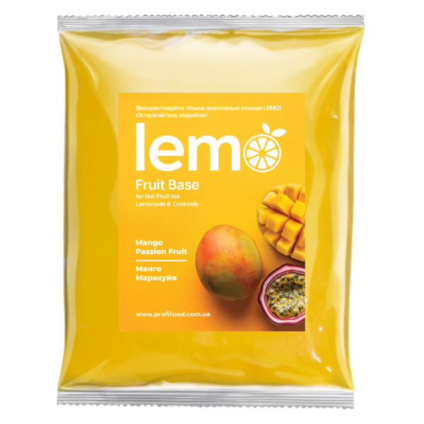 Концентрат для лимонаду та чаю LEMO Манго-Маракуя 1 кг