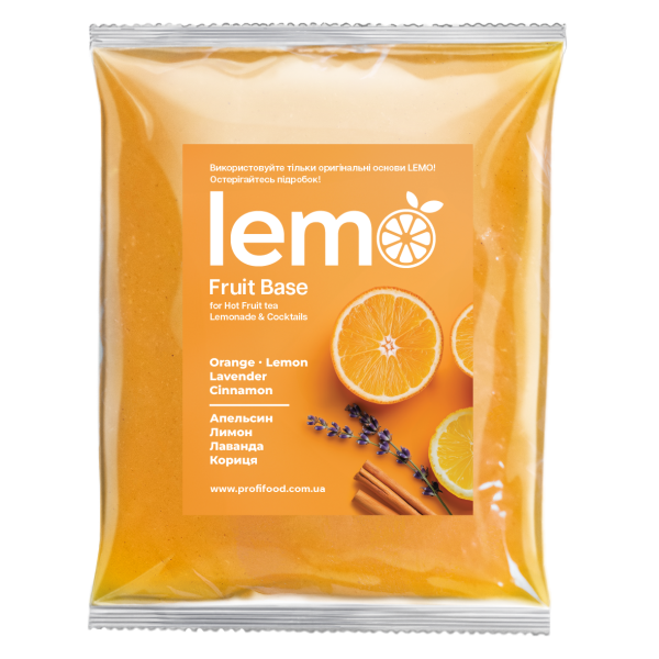 Концентрат для лимонаду та чаю LEMO Апельсин-Лимон-Кориця-Лаванда 1 кг