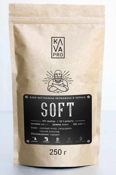 Кава в зернах KAVA PRO Soft 50/50