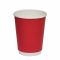 Стакан паперовий двошаровий 400 мл Soft touch RED