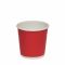 Стакан паперовий двошаровий 110 мл Soft touch RED