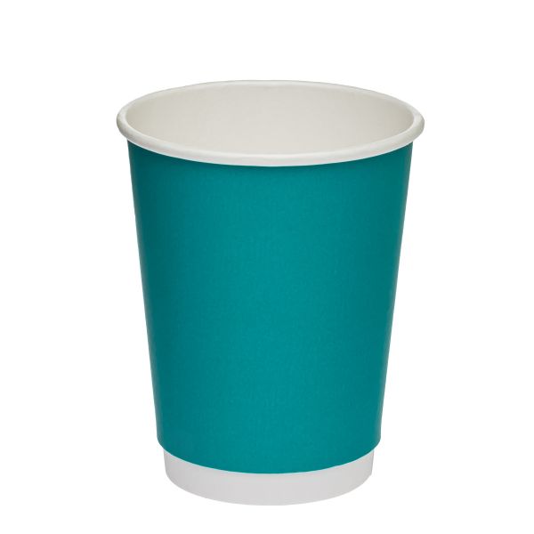 Стакан паперовий двошаровий 400 мл Soft touch GREEN-BLUE