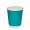 Стакан паперовий двошаровий 270 мл Soft touch GREEN-BLUE