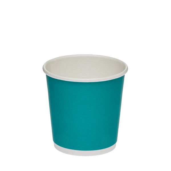 Стакан паперовий двошаровий 110 мл Soft touch GREEN-BLUE