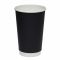 Стакан паперовий двошаровий 500 мл Soft touch BLACK