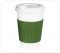 Термочехол клеєний на стакан паперовий 250-340 мл зелений