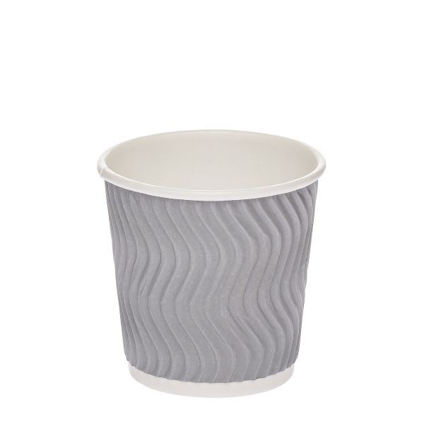 Гофростакан Ripple 110 мл срібло