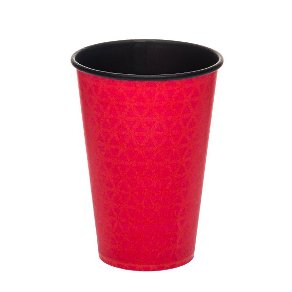 Стакан паперовий 340 мл RED & BLACK