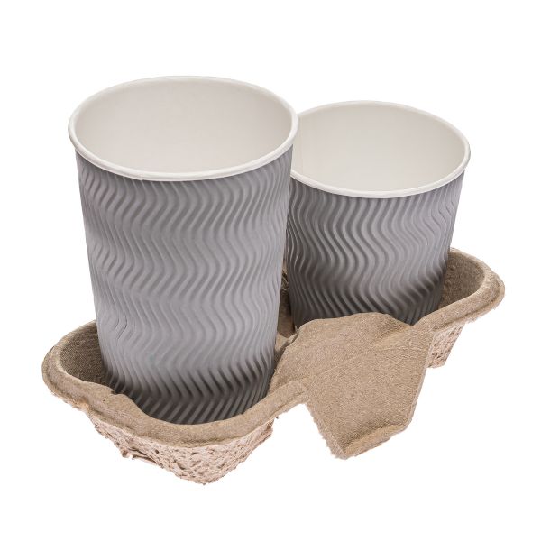 Тримач для 2-х стаканів бурий