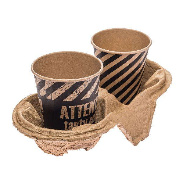 Тримач для 2-х стаканів коричневий PREMIUM