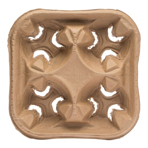 Тримач для 4-х стаканів коричневий PREMIUM