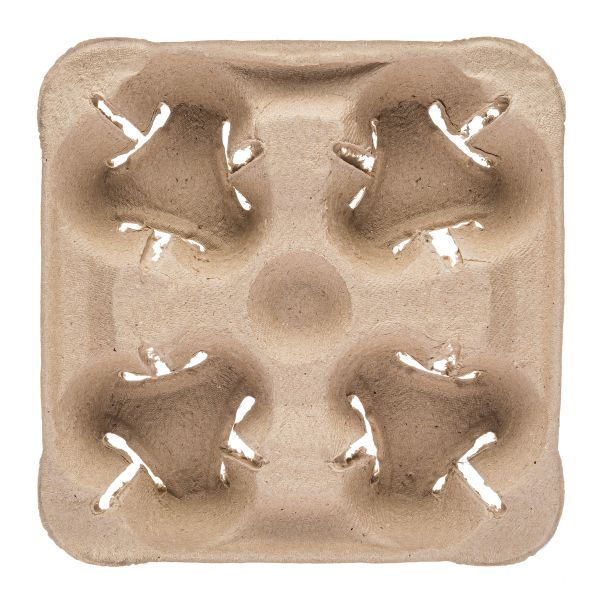 Тримач для 4-х стаканів бурий