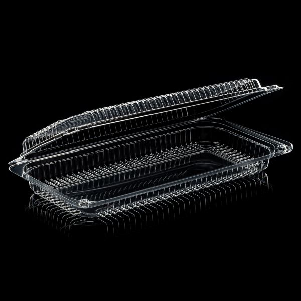 Контейнер з кришкою д/суші та солодощів 1420 мл 320*155 мм ПРОЗОРИЙ