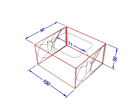 Картонна коробка для суші та солодощів Міні світла