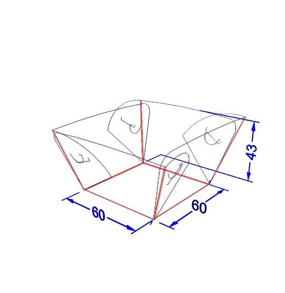 Картонна тарілка Човник МІНІ КРАФТ