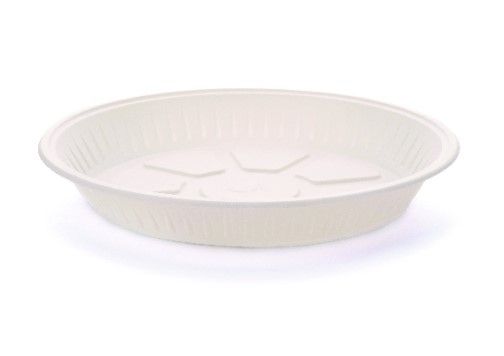 Тарілка БІО d-20,5 см h-3 см з кукурудзяного крохмалю 50 шт