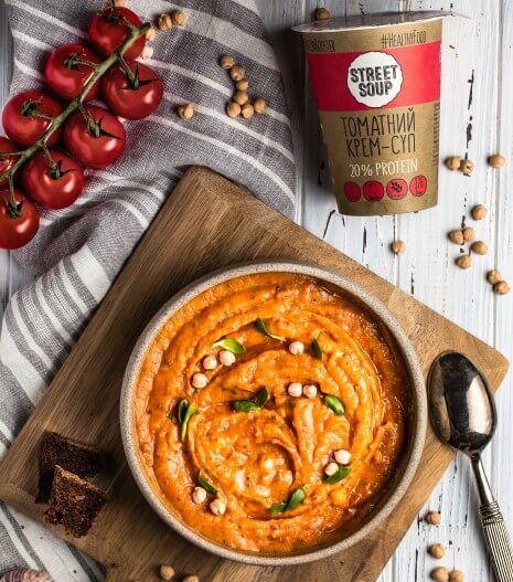 Крем-суп Street Soup Томатний з перцем чілі 50г стакан