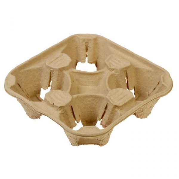 Тримач для 4-х стаканів бурий