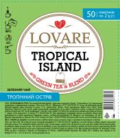 Чай зелений пакетований LOVARE Тропічний острів 50 шт