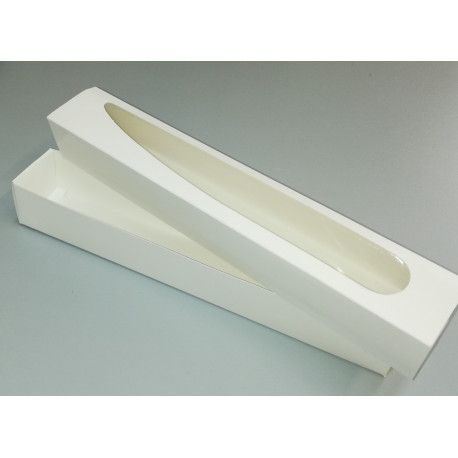 Упаковка картонна для макарунов біла