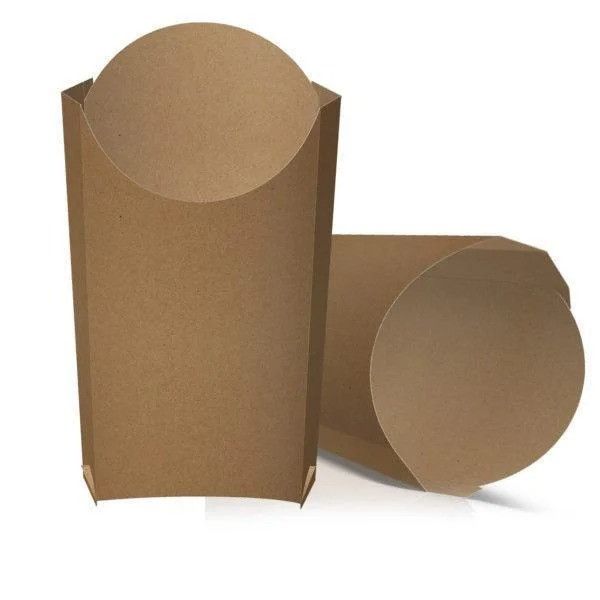 Картонна упаковка для картоплі фрі 200-250 г 195*143 мм КРАФТ