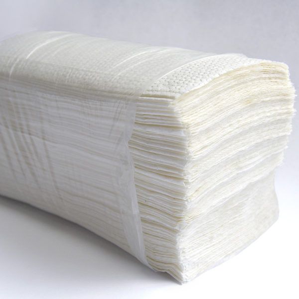 Рушники паперові V 21х21 см 2 шари целюлозні білі 150 шт