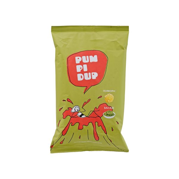 Попкорн PUP PI DUP зі смаком васабі 90 г