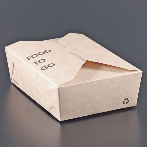 Контейнер паперовий для їжі на виніс 140х195х63 мм 50 шт