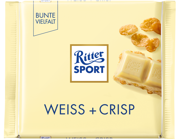 Шоколад RITTER SPORT Weiss+Crisp Білий шоколад з пластівцями 100 г