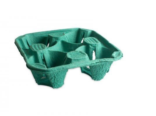 Тримач для 4-х стаканів зелений PREMIUM 