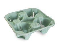 Тримач для 4-х стаканів зелений PREMIUM 