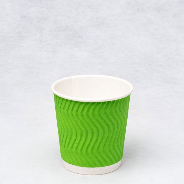 Гофростакан Ripple 110 мл зелений