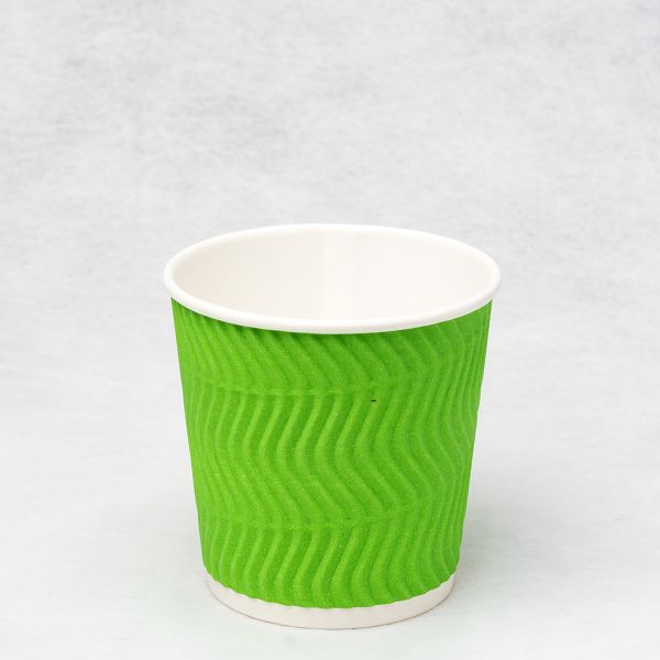 Гофростакан Ripple 180 мл зелений