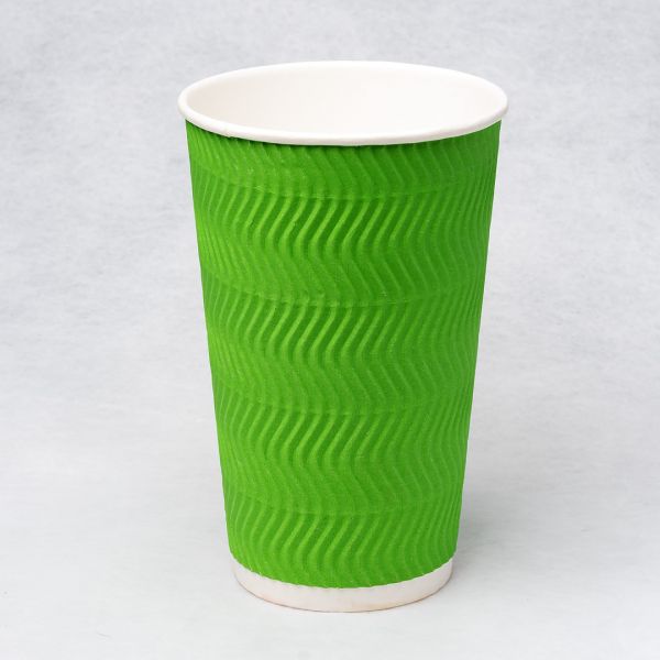 Гофростакан Ripple 500 мл зелений